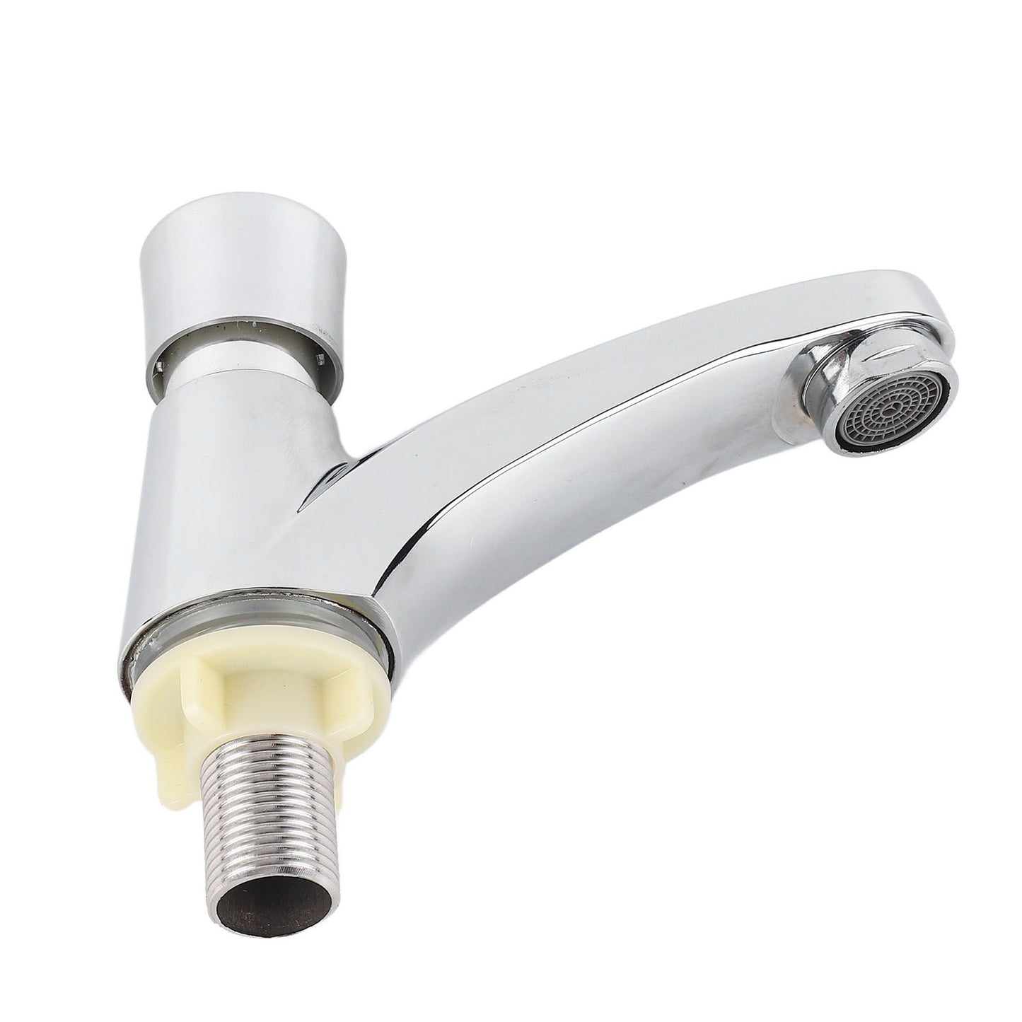 Time Delay Basin Sink Faucet Copper Alloy Push Switch Water Saving Tap for Home Kitchen Bathroom Hotel