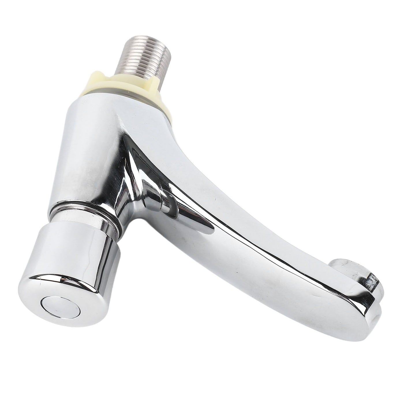 Time Delay Basin Sink Faucet Copper Alloy Push Switch Water Saving Tap for Home Kitchen Bathroom Hotel