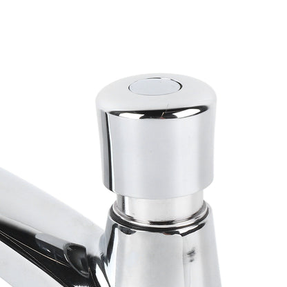 Time Delay Basin Sink Faucet Copper Alloy Push Switch Water Saving Tap for Home Kitchen Bathroom Hotel