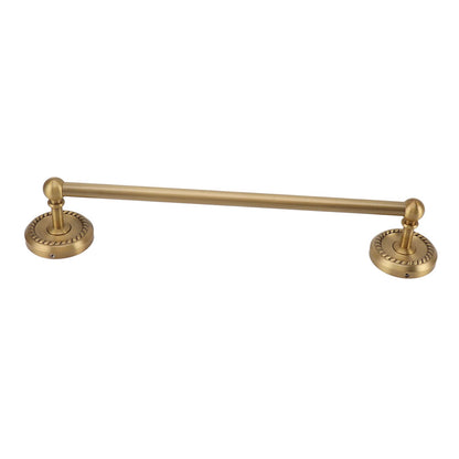All Copper Bathroom Towel Bar European Style Wall Mounted Towel Rack for Bathroom 41cm Antique Color