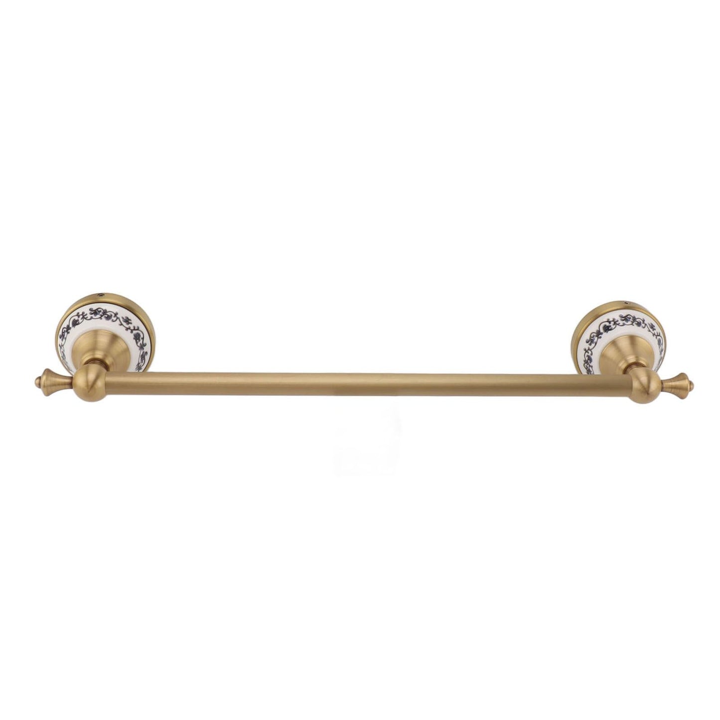 40.5cm Bathroom Towel Bar Copper Bath Towel Rack Single Towel Bar Wall Mounted Towel Holder European Style Antique