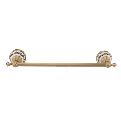 40.5cm Bathroom Towel Bar Copper Bath Towel Rack Single Towel Bar Wall Mounted Towel Holder European Style Antique