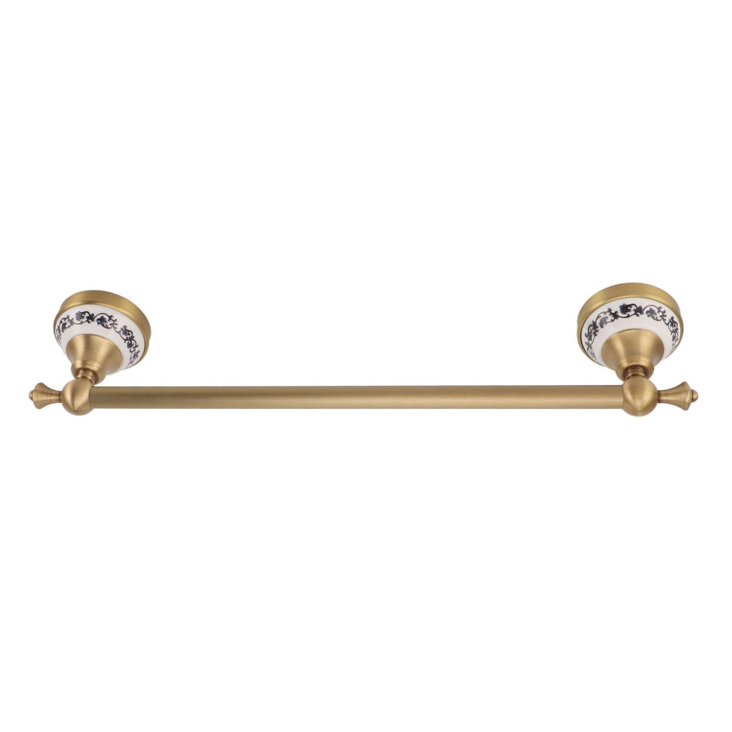 40.5cm Bathroom Towel Bar Copper Bath Towel Rack Single Towel Bar Wall Mounted Towel Holder European Style Antique