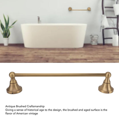 Towel Bar European Style Retro Shower Towel Rack Wall Mounted Copper Towel Rail Holder for Bathroom