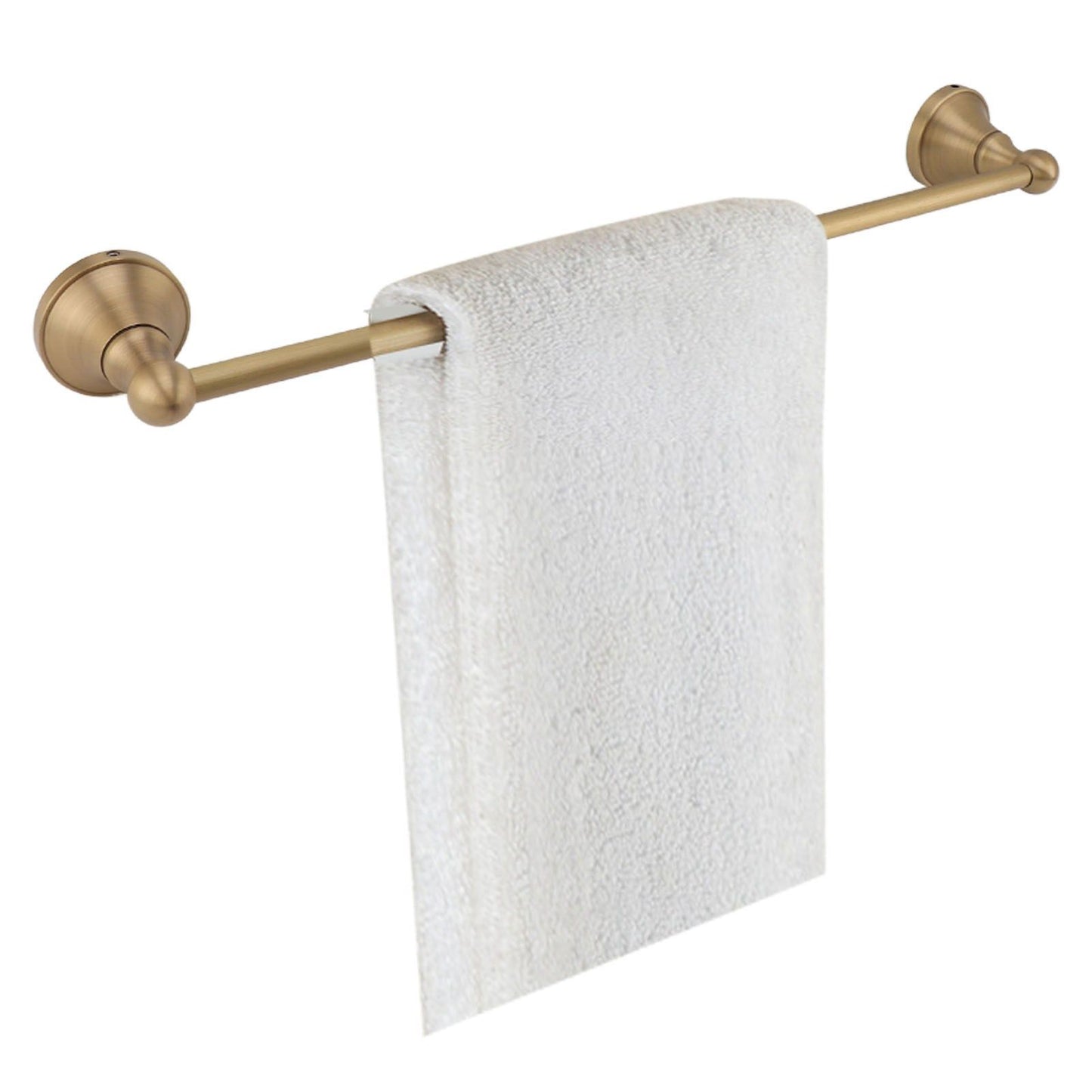 Copper Towel Bar European Style Towel Rack Single Rod Multipurpose Towel Bar Holder for Bathroom Toilet