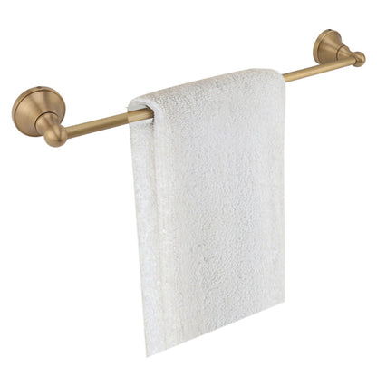 Copper Towel Bar European Style Towel Rack Single Rod Multipurpose Towel Bar Holder for Bathroom Toilet