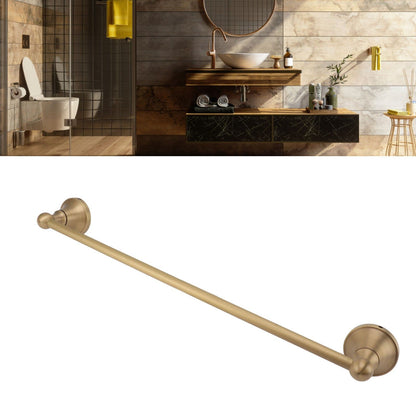 Copper Towel Bar European Style Towel Rack Single Rod Multipurpose Towel Bar Holder for Bathroom Toilet