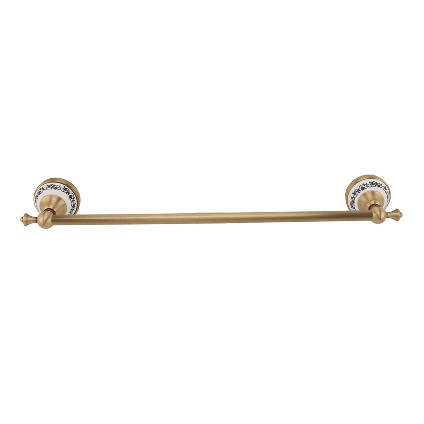 Towel Bar European Style Single Rod Hanging Bath Towel Holder Copper Towel Rack for Bathroom Toilets Antique Color