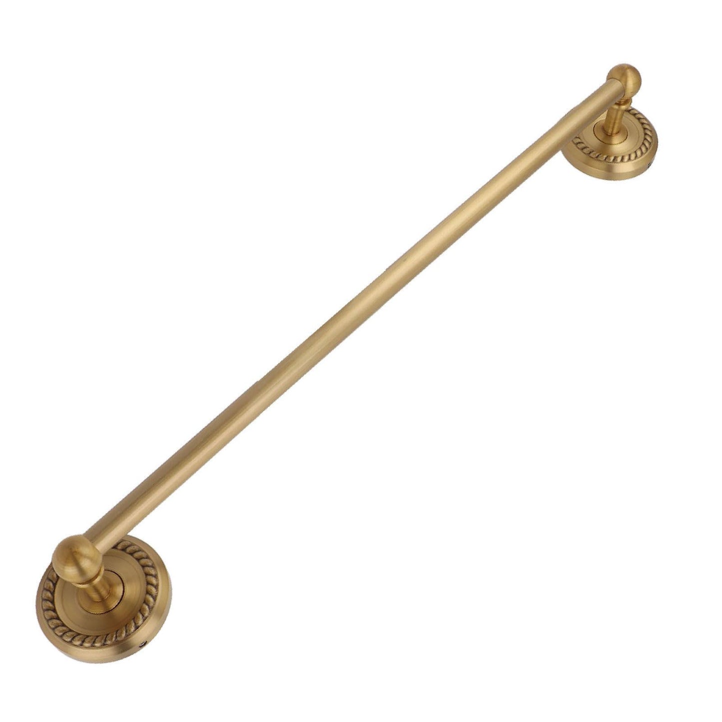 Copper Towel Bar European Style Bathroom Single Bar Towel Rack Bathroom Hanging Rack Antique
