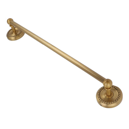Copper Towel Bar European Style Bathroom Single Bar Towel Rack Bathroom Hanging Rack Antique