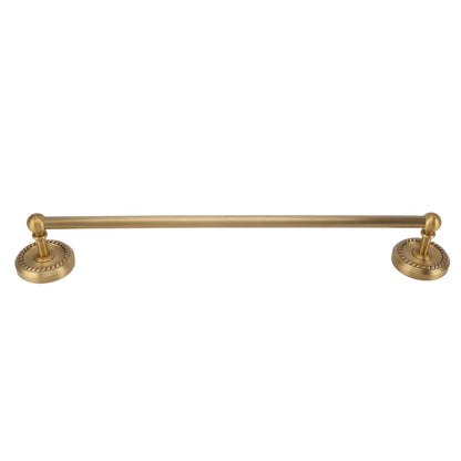 Copper Towel Bar European Style Bathroom Single Bar Towel Rack Bathroom Hanging Rack Antique