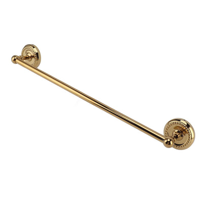 Copper Towel Bar European Style Bathroom Single Bar Towel Rack Bathroom Hanging Rack Titanium