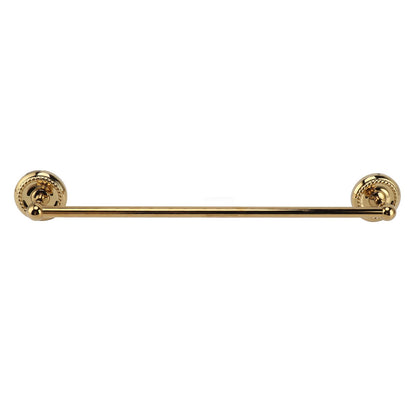 Copper Towel Bar European Style Bathroom Single Bar Towel Rack Bathroom Hanging Rack Titanium