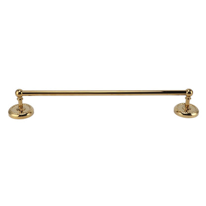 Copper Towel Bar European Style Bathroom Single Bar Towel Rack Bathroom Hanging Rack Titanium