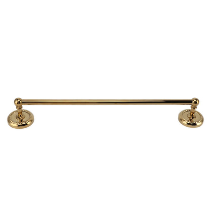 Copper Towel Bar European Style Bathroom Single Bar Towel Rack Bathroom Hanging Rack Titanium