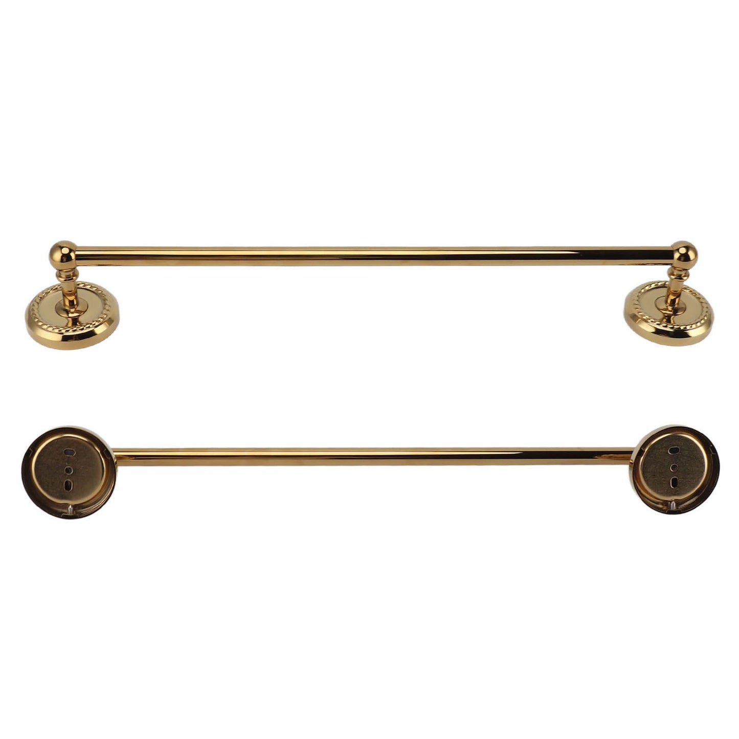 Copper Towel Bar European Style Bathroom Single Bar Towel Rack Bathroom Hanging Rack Titanium