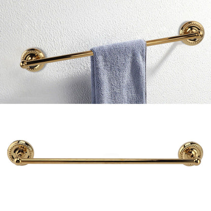 Copper Towel Bar European Style Bathroom Single Bar Towel Rack Bathroom Hanging Rack Titanium