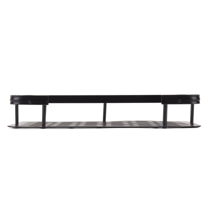 Shower Caddy Single Tier Durable Aluminium Rustproof Sticker Installation Shower Shelf for Bathroom Bedroom Kitchen Black