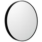 Metal Round Mirror 100cm - Black