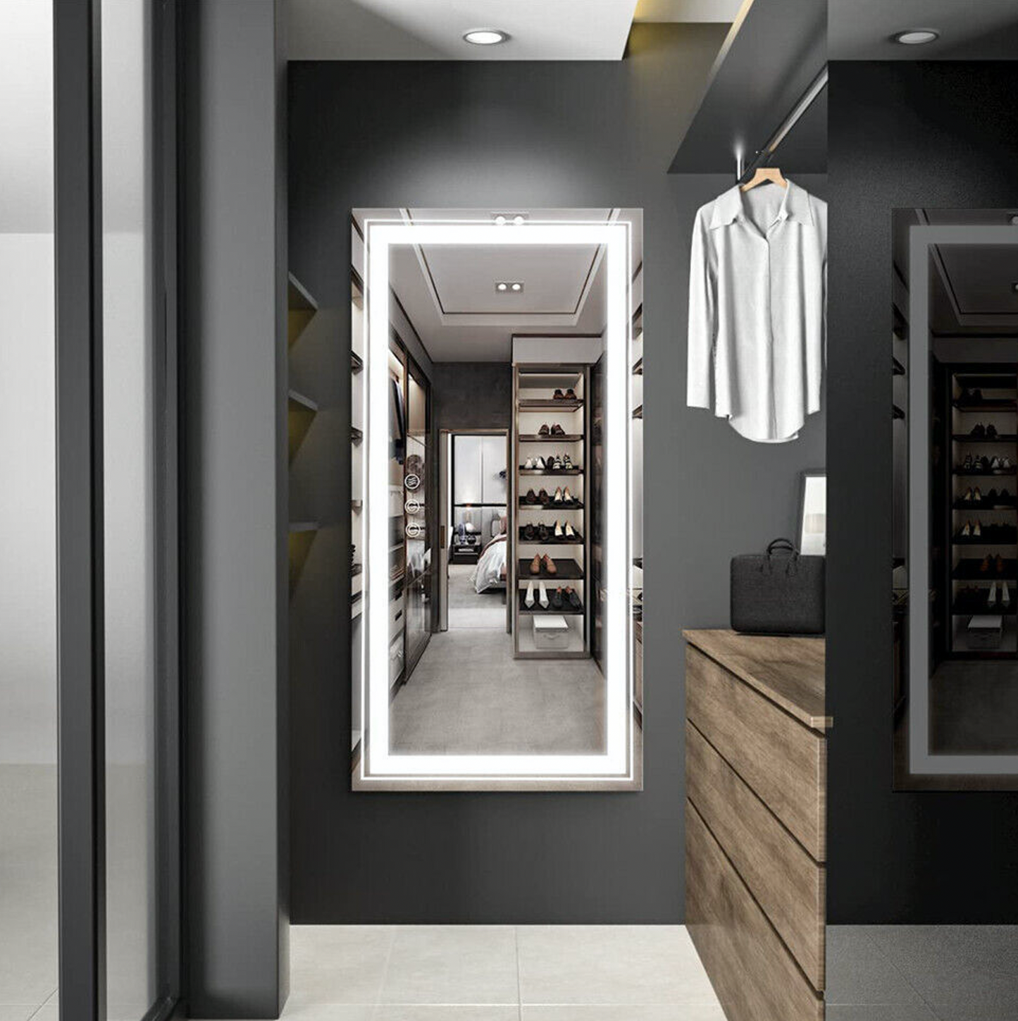 Interior Ave - 120 x 60cm Rectangle Frameless LED Bathroom Mirror