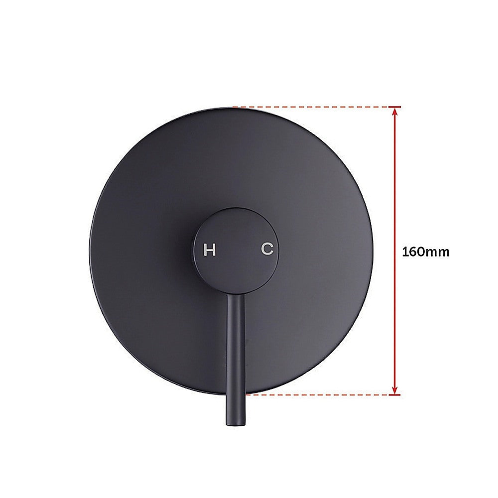 Shower Bath Mixer Tap Bathroom Electroplated Matte Black