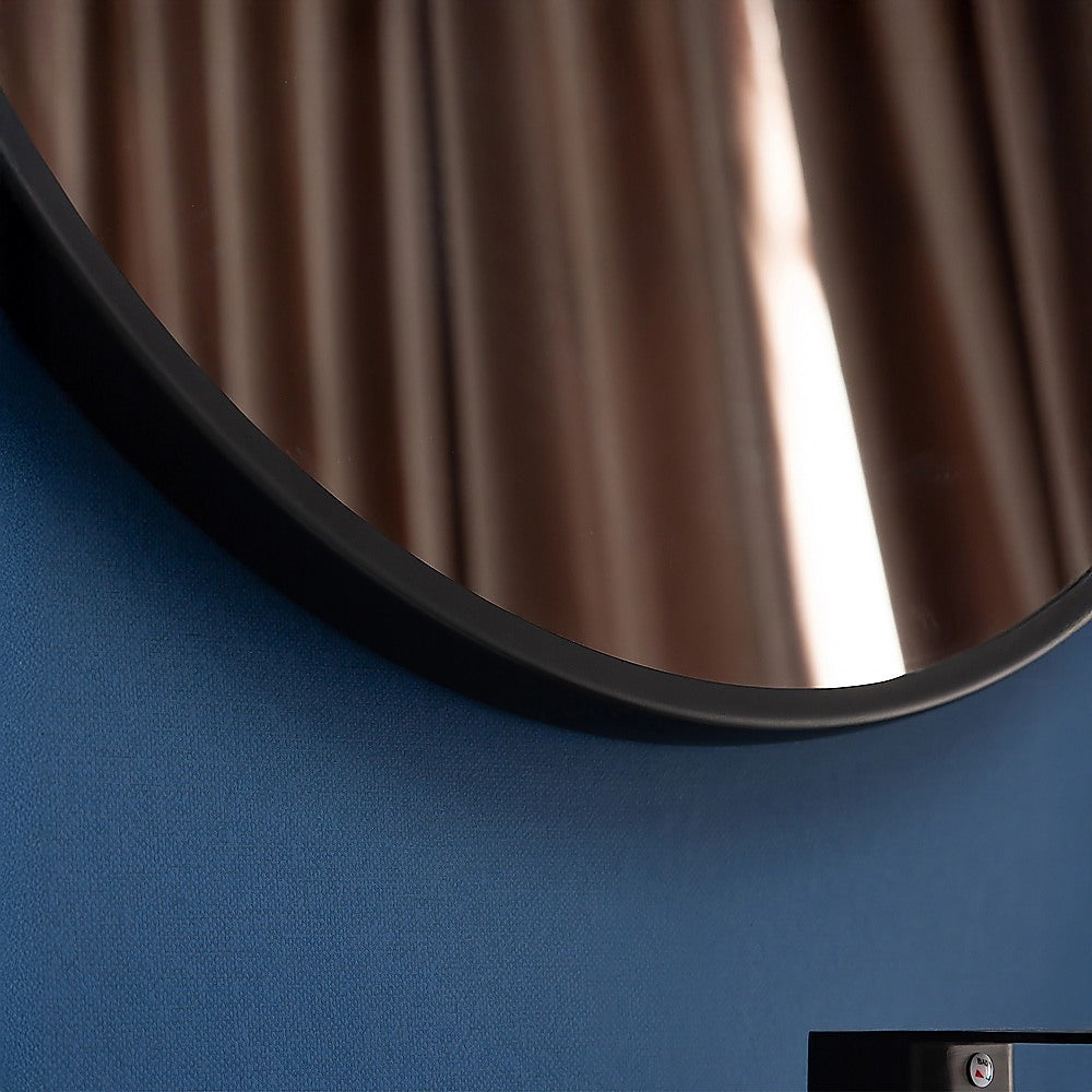 80cm Round Wall Mirror Bathroom Makeup Mirror by Della Francesca