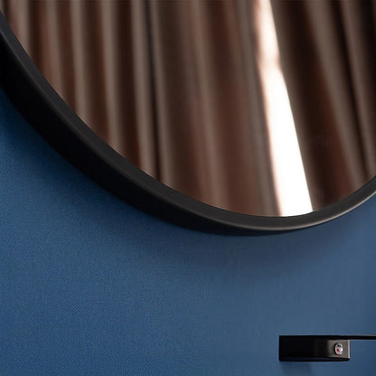 90cm Round Wall Mirror Bathroom Makeup Mirror by Della Francesca