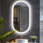 Premium Oval LED Anti-Fog Bathroom Mirror(80x50cm)