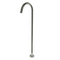 Norico Pentro Round Brushed Nickel Stainless Steel Freestanding Bath Spout