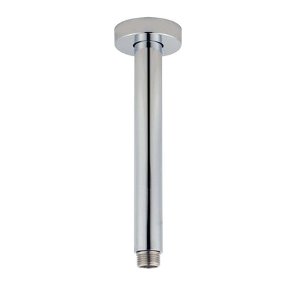 Round Brushed Nickel Ceiling Shower Arm 200mm