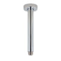 Round Brushed Nickel Ceiling Shower Arm 200mm