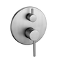 LUCID PIN Round Brushed Nickel Shower/Bath Mixer Diverter(color up)
