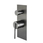 CADDENCE Series Brushed Gun Metal Grey Wall Mixer with Diverter
