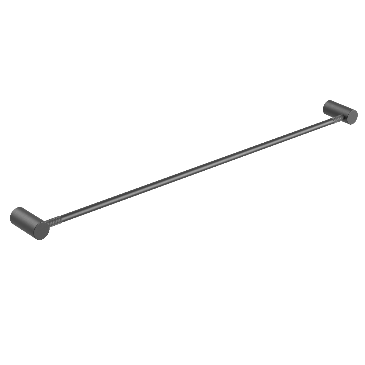 CADDENCE Series Brushed Gun Metal Grey Single Towel Rail 800mm