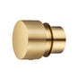 Round Brushed Yellow Gold Progressive Wall Mixer Handle