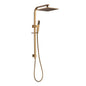 10'' Square Brushed Yellow Gold Shower Station Top Water Inlet