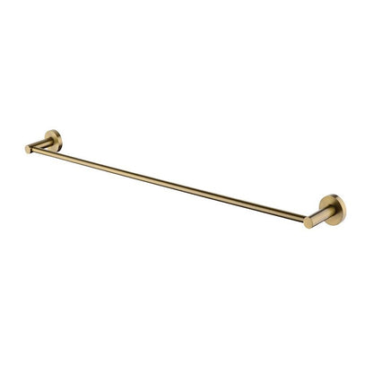 LUCID PIN 800mm Brushed Brass Single Towel Rail
