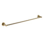 Round Brushed Yellow Gold Single Towel Rack Rail 900mm