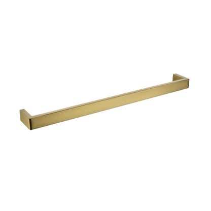IVANO Series Square Brushed Yellow Gold Single Towel Rail 600mm
