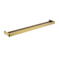 IVANO Series Square Brushed Yellow Gold Double Towel Rail 800mm
