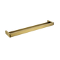 IVANO Series Square Brushed Yellow Gold Double Towel Rail 600mm