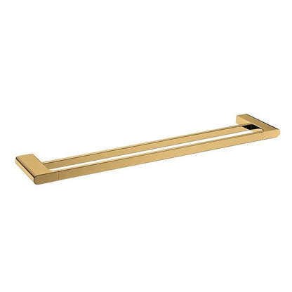 VOG Series Brushed Yellow Gold Double Towel Rail 800mm