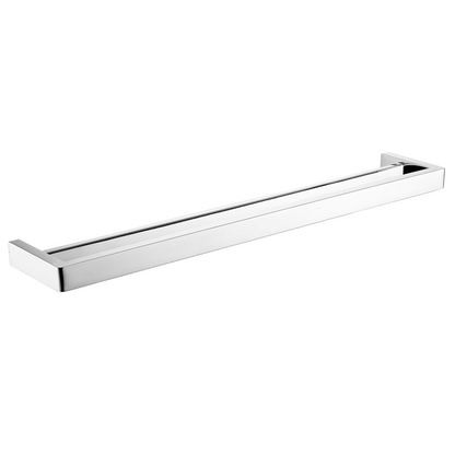 IVANO Series Square Chrome Double Towel Rail 800mm