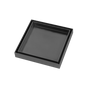 Gun Metal Grey Shower Grate Floor Waste Drain Smart Insert Tile 120*120mm(81.3mm Outlet)
