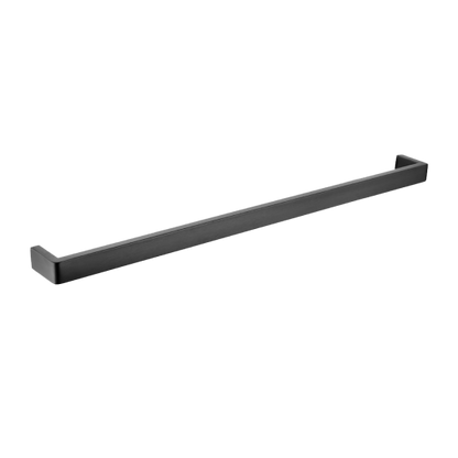 IVANO Series Square Gun Metal Grey Single Towel Rail 800mm