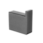 IVANO Series Square Gun Metal Grey Robe Hook