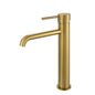 LUCID PIN - Brushed Brass Tall Basin Mixer