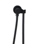 Round Black Hand held Shower Bracket Holder