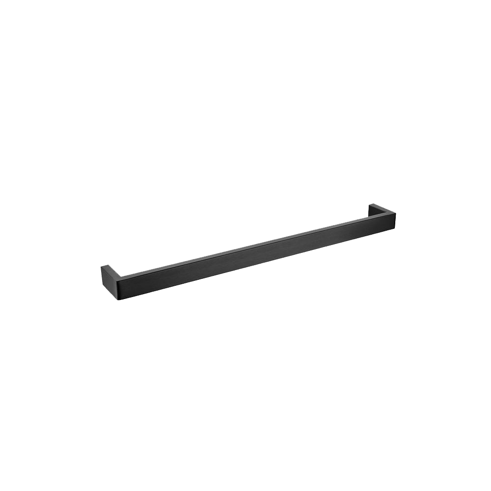 IVANO - 600mm Black Single Towel Rail