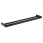 IVANO Series Square Black Double Towel Rail 800mm